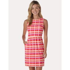 EUC JUDE CONNALLY Women's Mary Pat Plaid Stretch Summer Mini Dress XS
